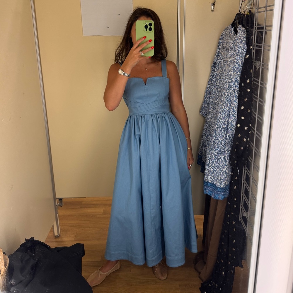 Cinq à Sept Cornelia Blue Midi Dress